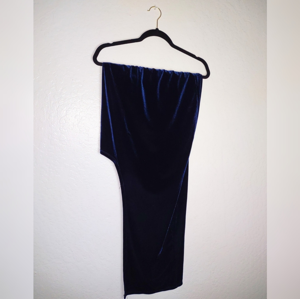 Blue Velvet Skirt
